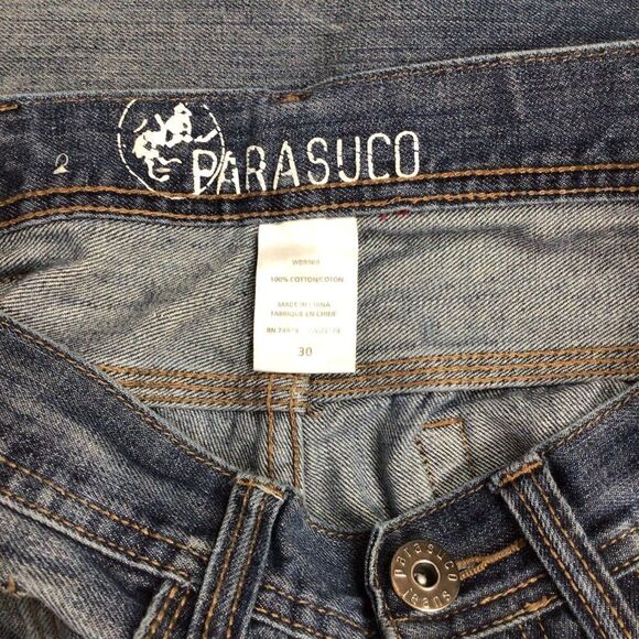 Parasuco men’s blue jeans lightly distressed 100% cotton denim size 30 - Picture 6 of 11